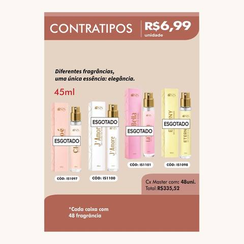 Contratipos 45ml (caixa com 48 fragrâncias)